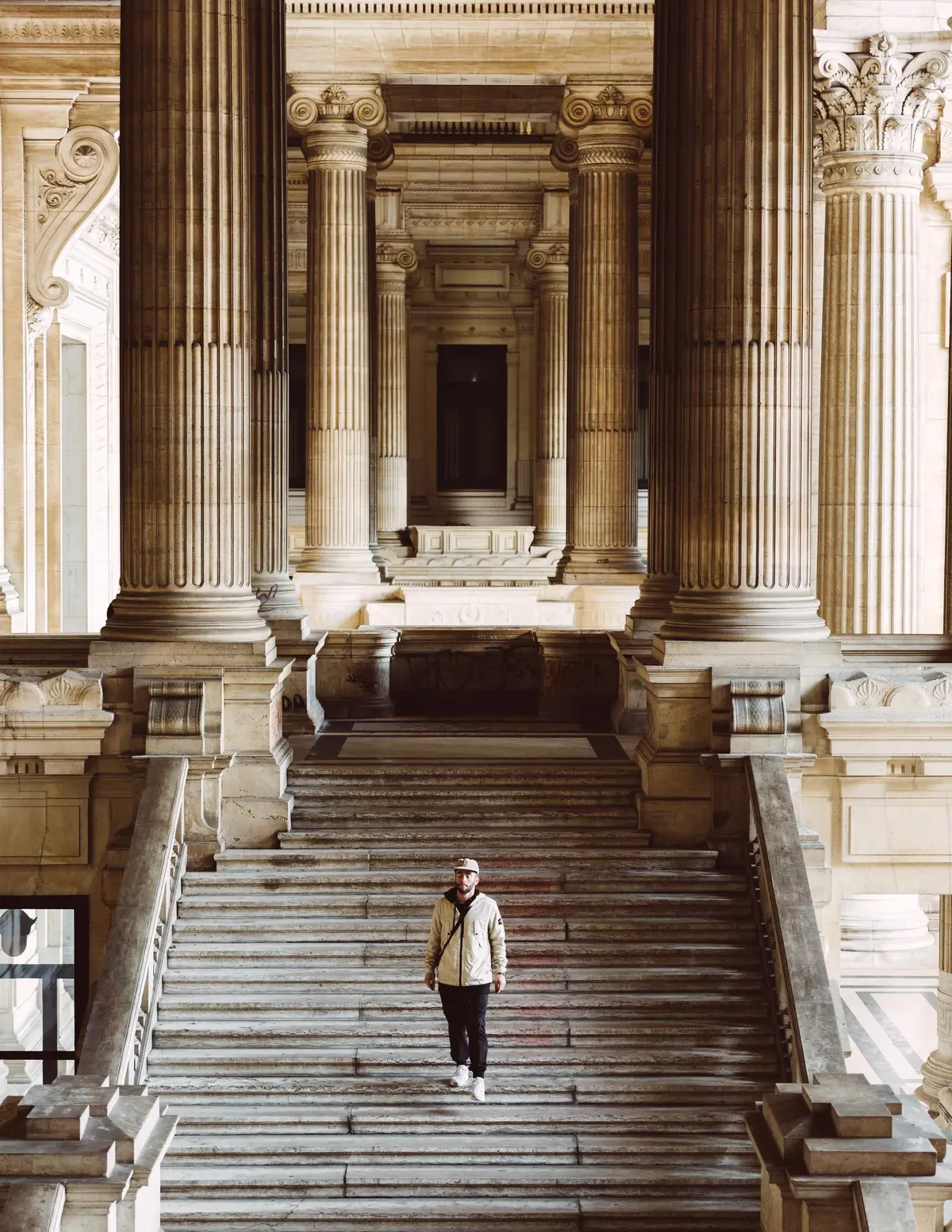 Columns of the Palace of Justice in Brussels