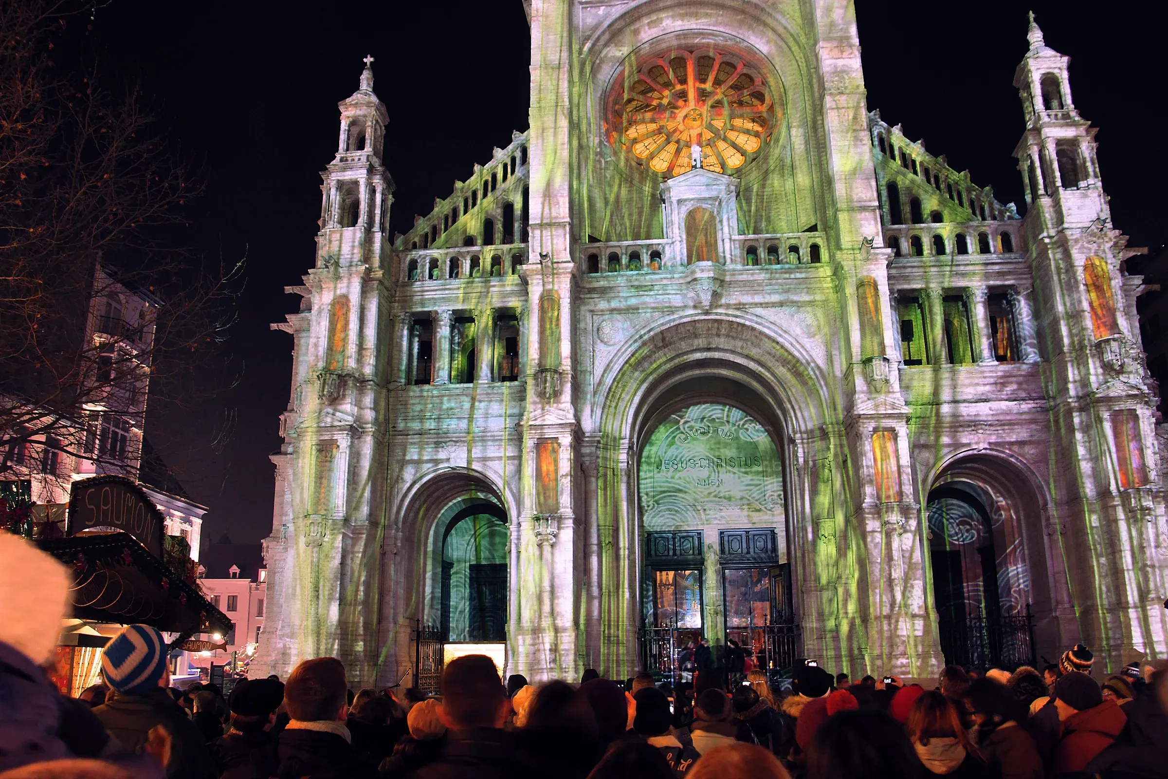 Saint Catherine’s Church lit up during Winter Wonders